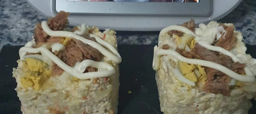 !!Ensaladilla de Atún y Gambas en Thermomix!!