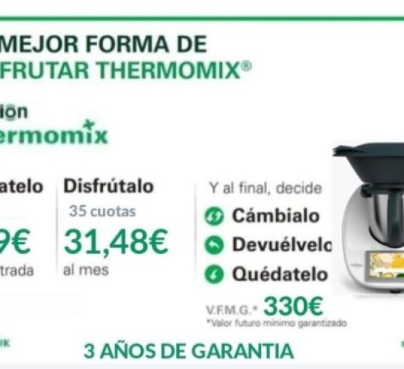 TU Thermomix® TM6 POR TAN SOLO 1€ AL DÍA