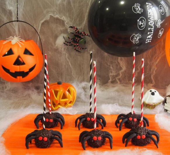 Arañas de Hallowen